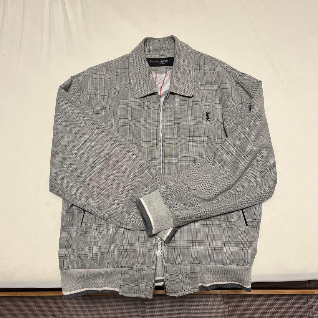 YVES SAINT LAURENT ブルゾン ジャケット イヴ サンローラン 1990's ヴィンテージ YSLロゴ 中綿ジャケット