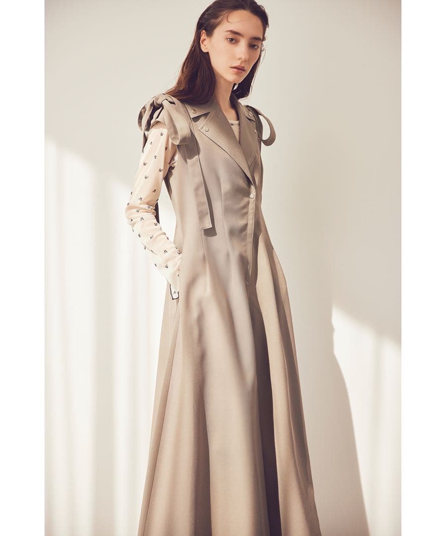 Aimeine 肩リボン付きオールインワン