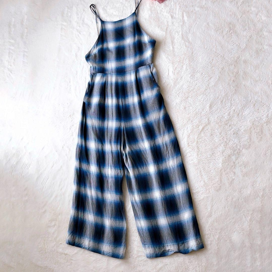 PHEENY フィーニー オンブレチェック サロペット オールイン