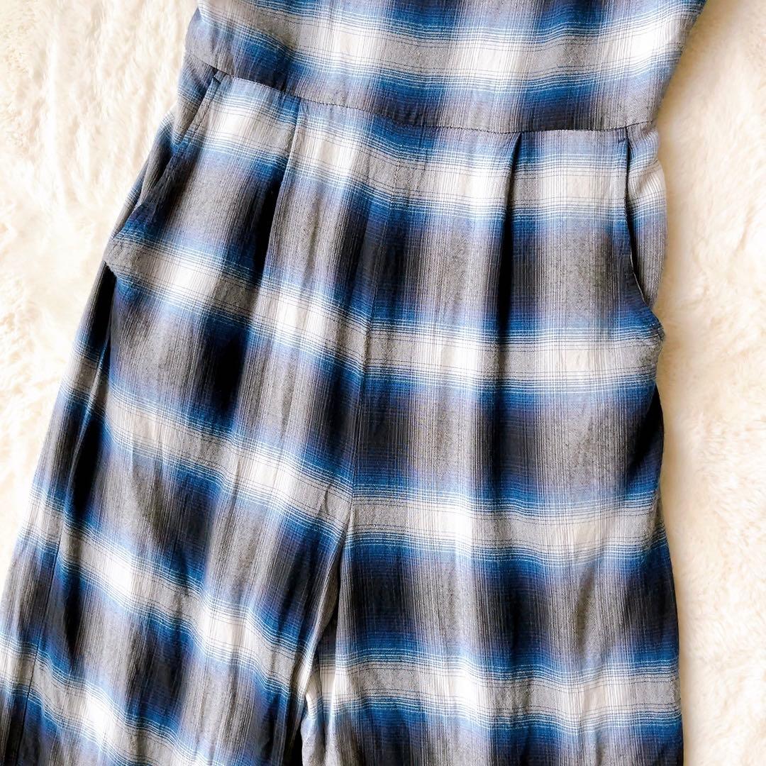 PHEENY フィーニー オンブレチェック サロペット オールイン