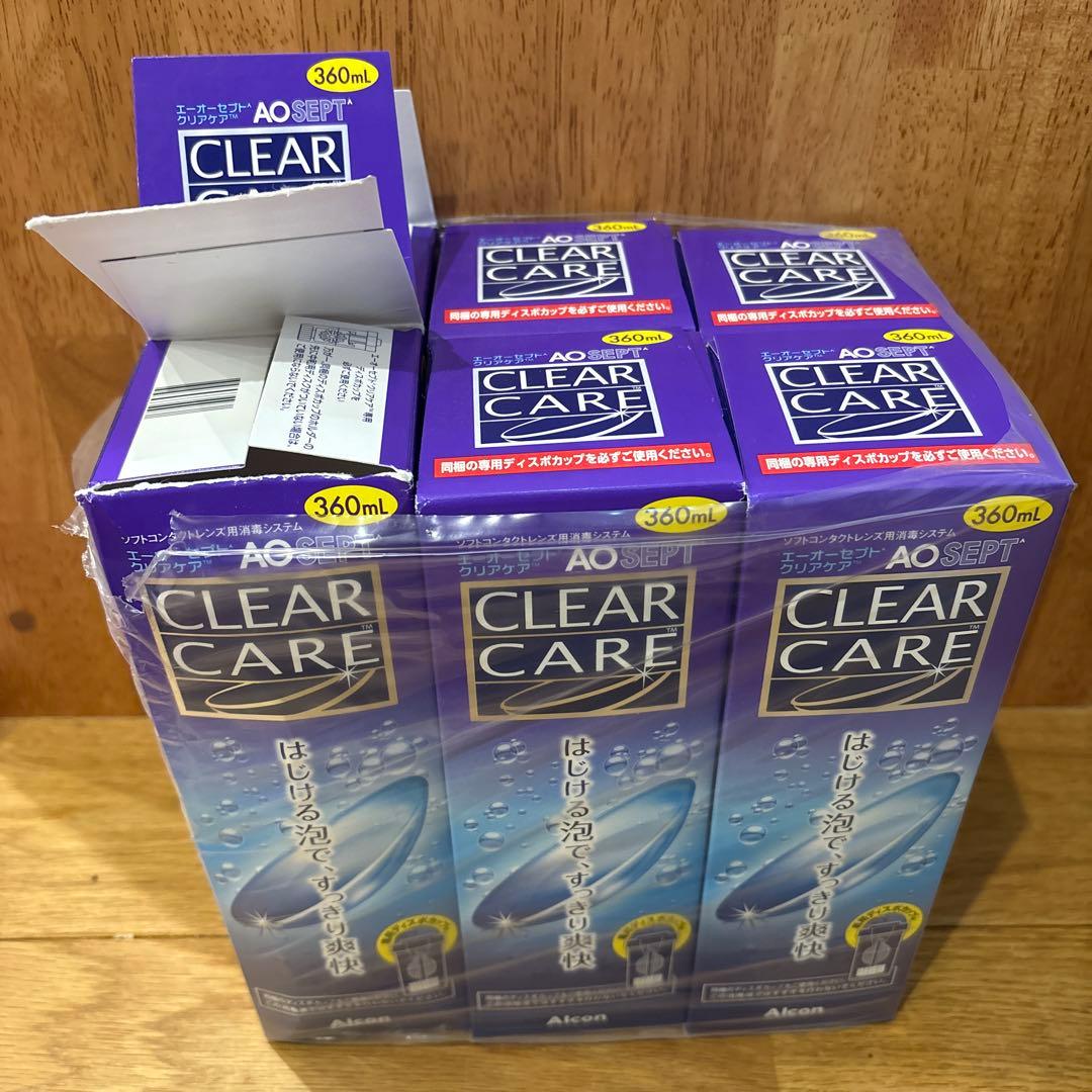 即日発送 CLEAR CARE ソフトコンタクト洗浄液 360ml 6本セット - メルカリ
