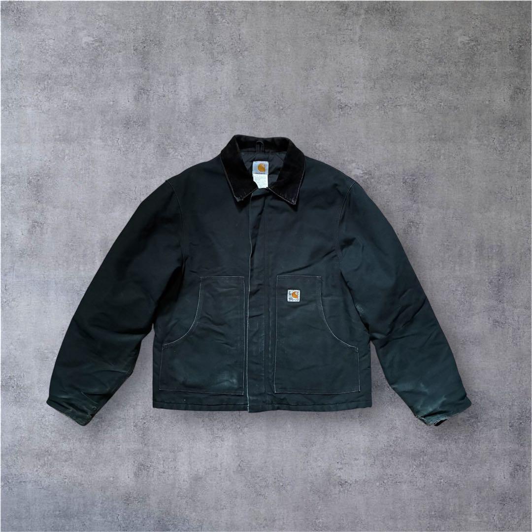 00s カーハートCarhartt トラディショナルジャケットフェードブラックM