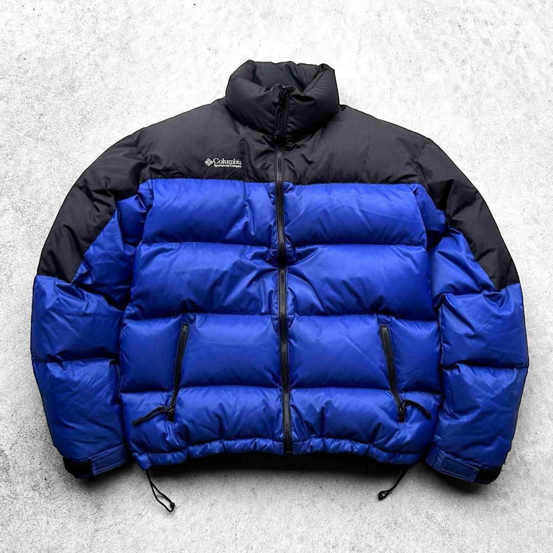 専用！90s Colombia コロンビア 刺繍ロゴ ヌプシ ダウンジャケット