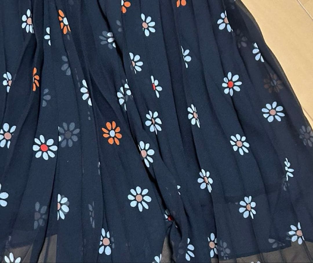 Zimmermannジマーマンロングワンピース フラワープリントプリーツスカート