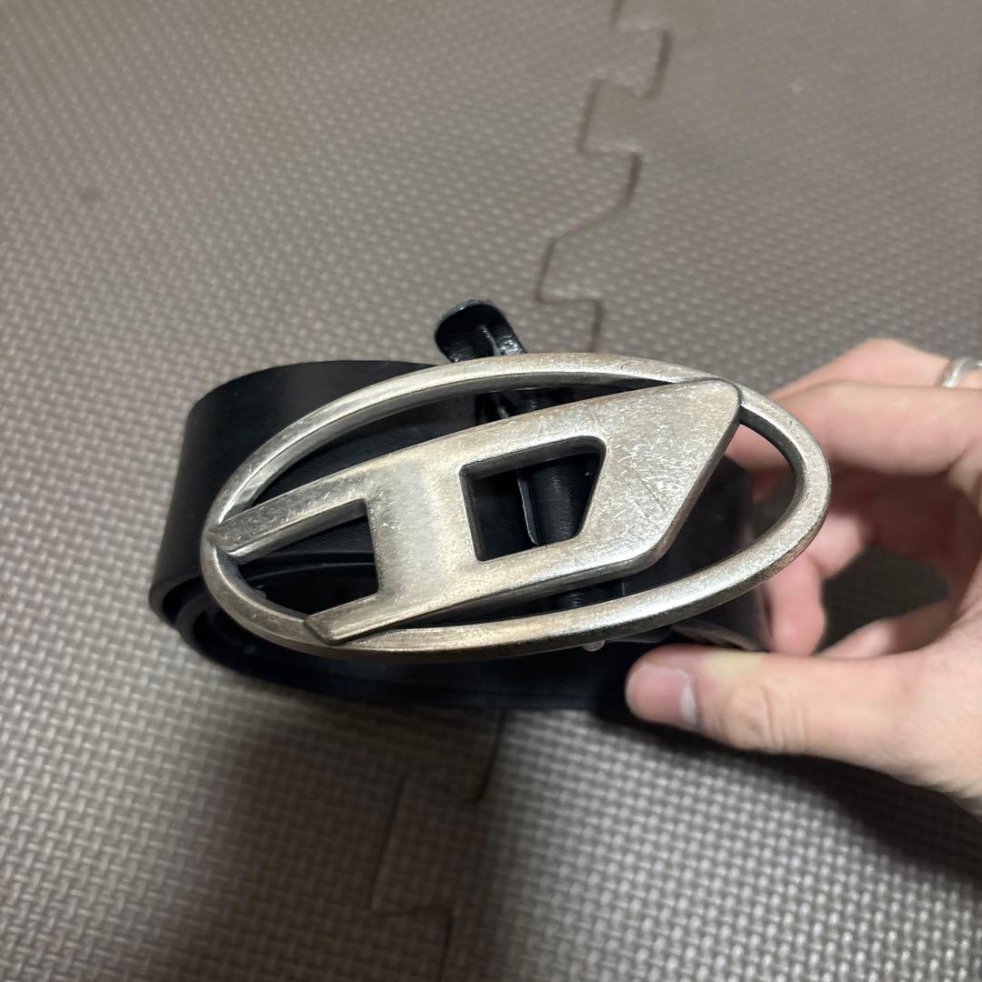 DIESEL ブラックレザーベルト サイズ85/34 B-GUARANTEE-A MENレザーベルト｜ブラック｜ディーゼル（DIESEL）公式