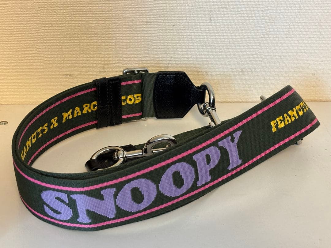 マークジェイコブス/コラボ/スヌーピー/別注/ショルダーストラップ/限定/美品 THE MARC JACOBS【ザマークジェイコブス】 ザ スナップ ショット