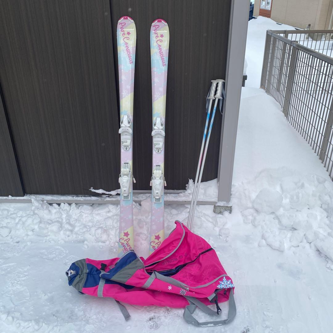 ジュニアスキーセット ピンク/ホワイト 140 cd106294.jpg