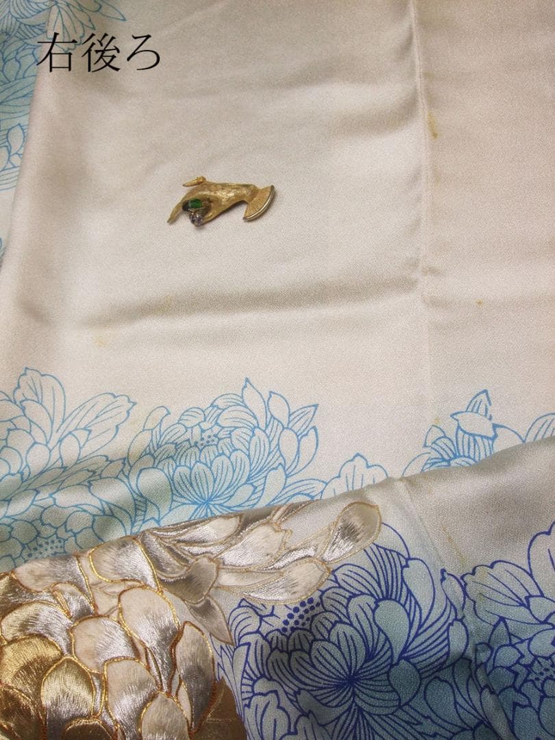 大輪菊の豪華刺繍/振袖フルセット m73 成人式 やまと謹製 白振袖 360