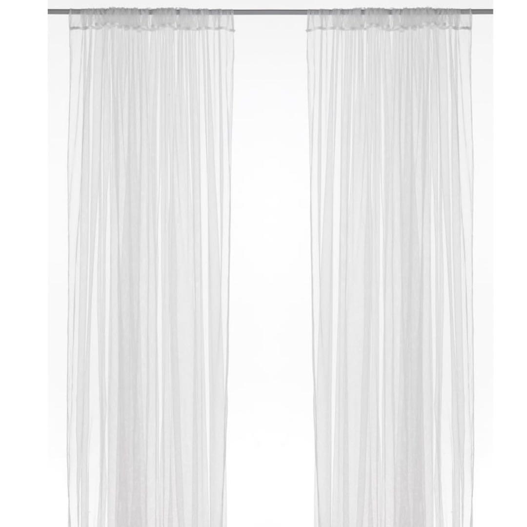 【未使用】【IKEA】LILL（リル）レースカーテン 20点 イケア（IKEA） レースカーテン LILL リル 280×250cm×2枚 自然光を