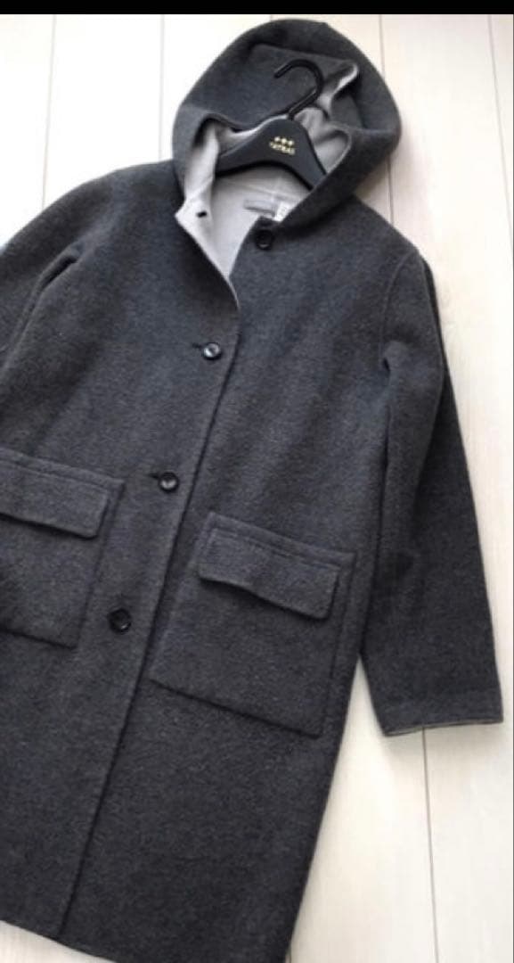 セオリーリュクス　ダブルフェイスコート38 セオリーリュクス ダブルフェイスコート 38 グレー - メルカリ