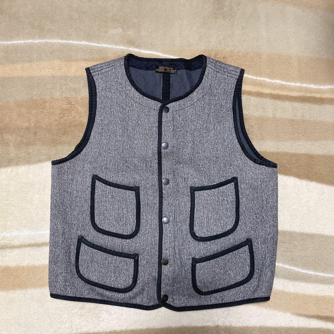 FULLCOUNT フルカウント ブラウンズビーチ アーリーベスト　サイズ40 フルカウント FULL COUNT[BBJ-001] ブラウンズビーチ アーリーベスト