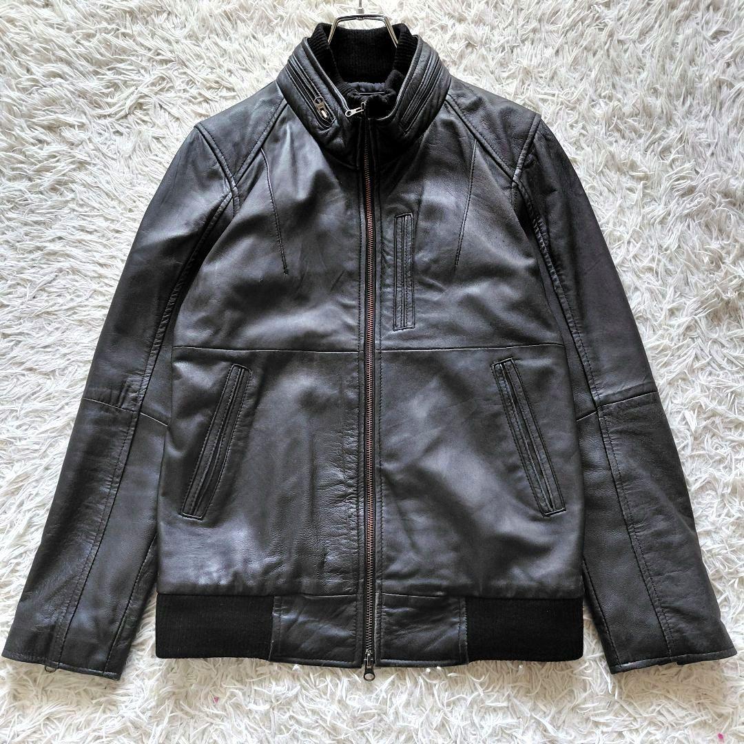 00s y2k archive gimmick 羊革ジップラムレザージャケット - メルカリ