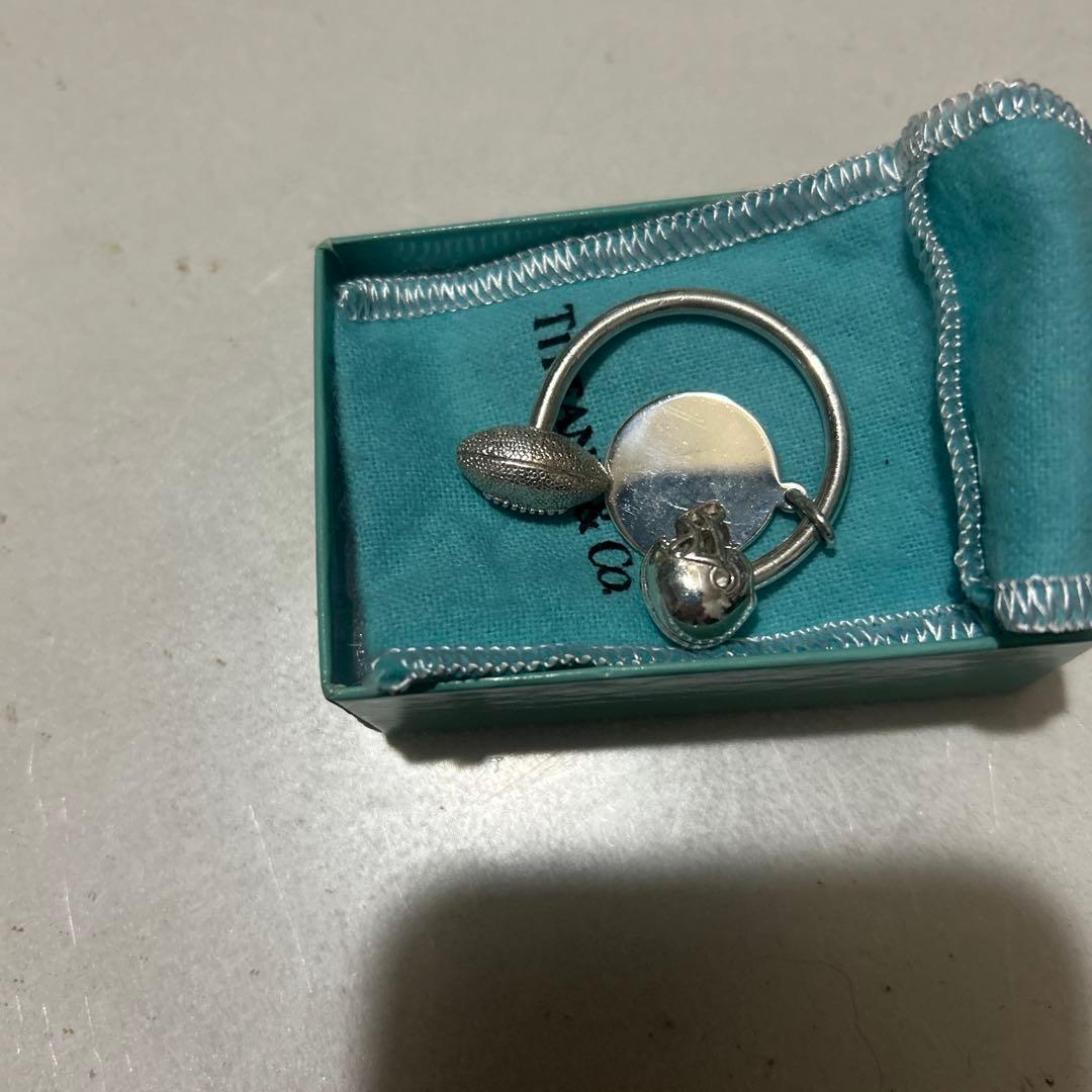 TIFFANY&CO ティファニーSV925 アメフトキーホルダー 楽天市場】ティファニー キーリング キーホルダー SV925 ラウンドタグ
