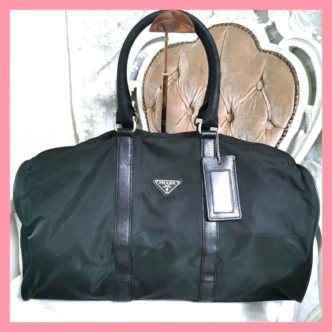 【正規品】プラダPRADA 肩掛けボストンバッグ 鑑定済！ PRADA（プラダ） ショルダーバッグ/ボストンバッグ メンズ 2way PRADA
