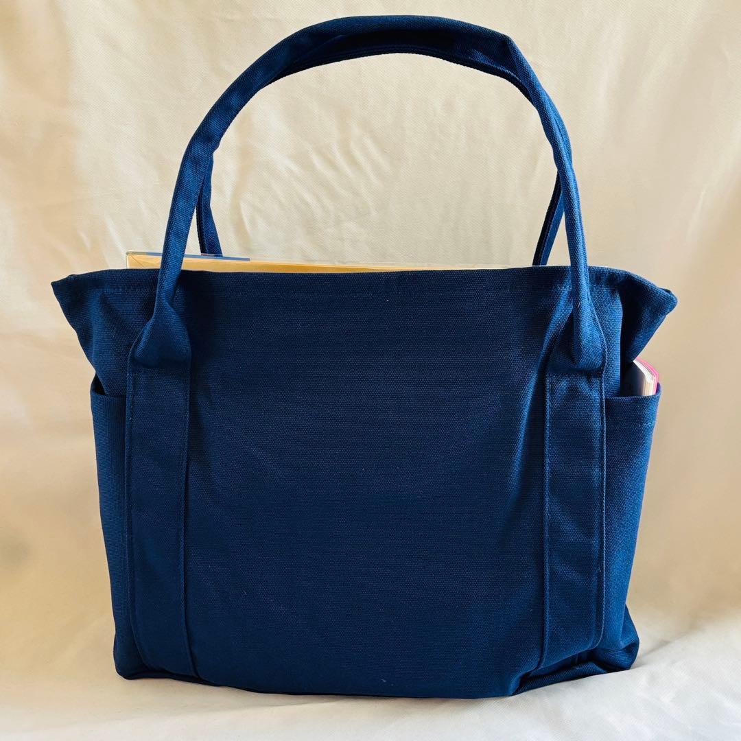 ♥️新品未使用♥️キャンバストート♡ネイビー♡男女兼用♡大容量
