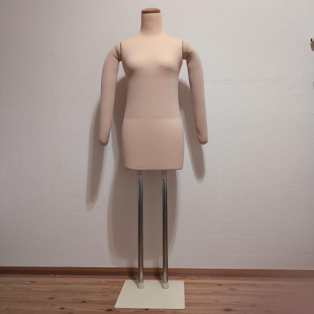 ベージュ マネキン 布製 フリーサイズ 抗ウイルス紳士フレキシブル（ウレタン可動式）マネキン ベージュ