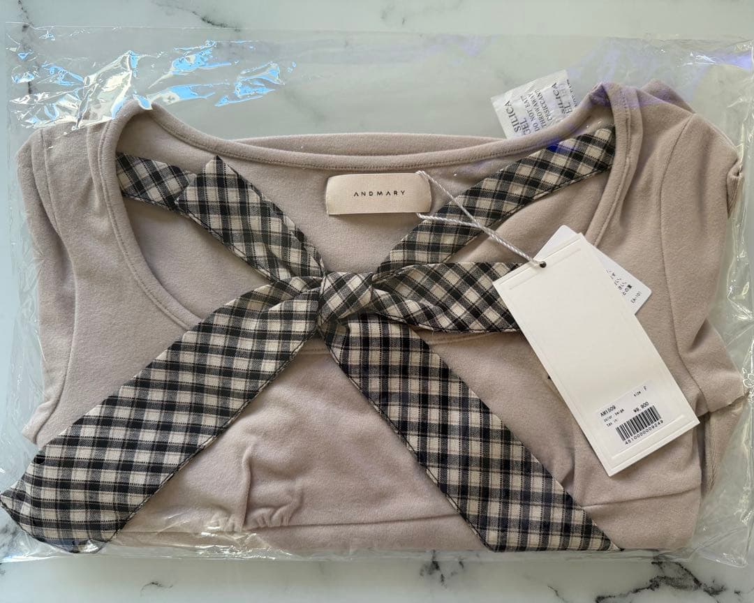andmary Ami ribbon check topsの通販はau PAY マーケット - 輸入雑貨