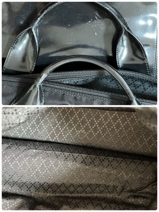 あ*ん様 GUCCI レザーコンビ ボストンバッグ 旅行 ビジネス - メルカリ