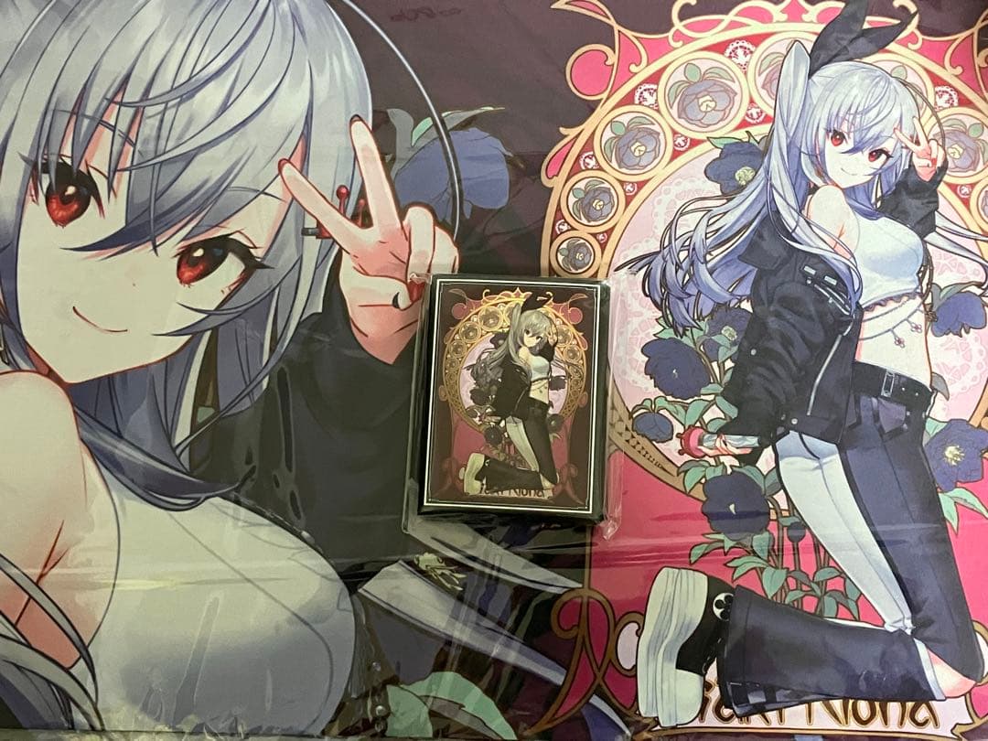 混沌の女神様 ホロライブ スリーブ プレイマット ミュシャ風 リオナ