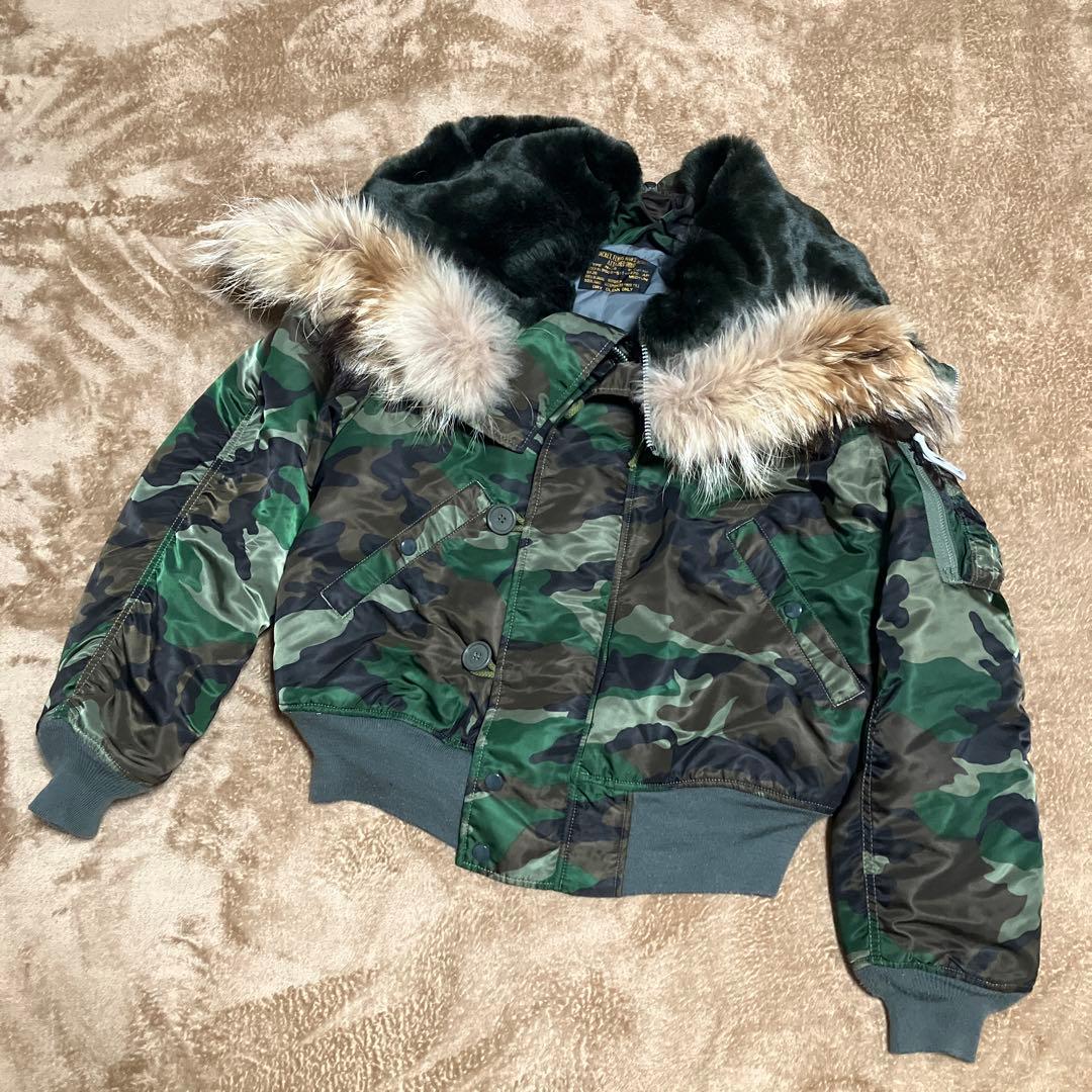 military N-2B flight bomber jacket n2b短丈 N2B flight bomber jacket N-2B khaki 短丈 M - メルカリ