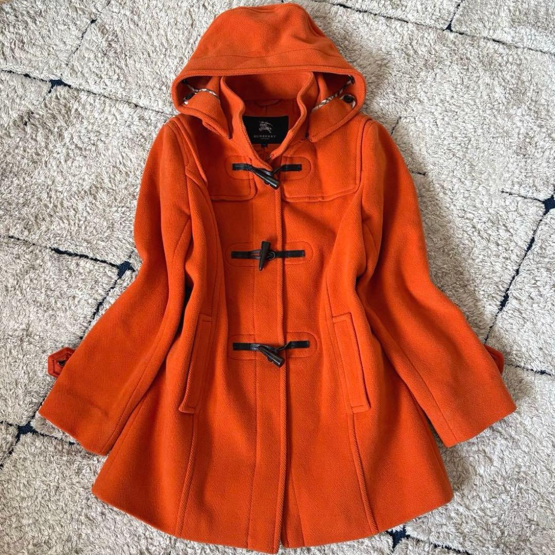 【美品】バーバリーロンドン　ダッフルコート　オレンジ　ウール　牛革　46 楽天市場】イングランド製 □ バーバリー ロンドン ウール ダッフル