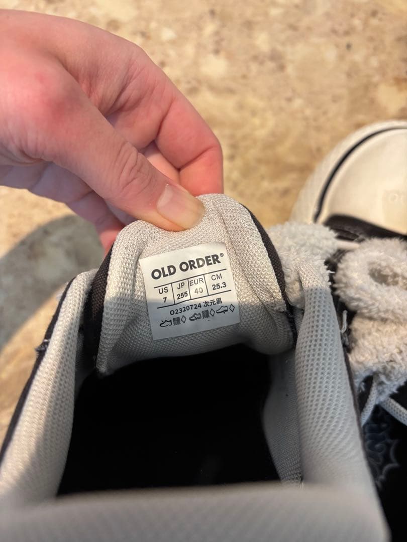 Oldorder スニーカー　ブラック　25.5cm
