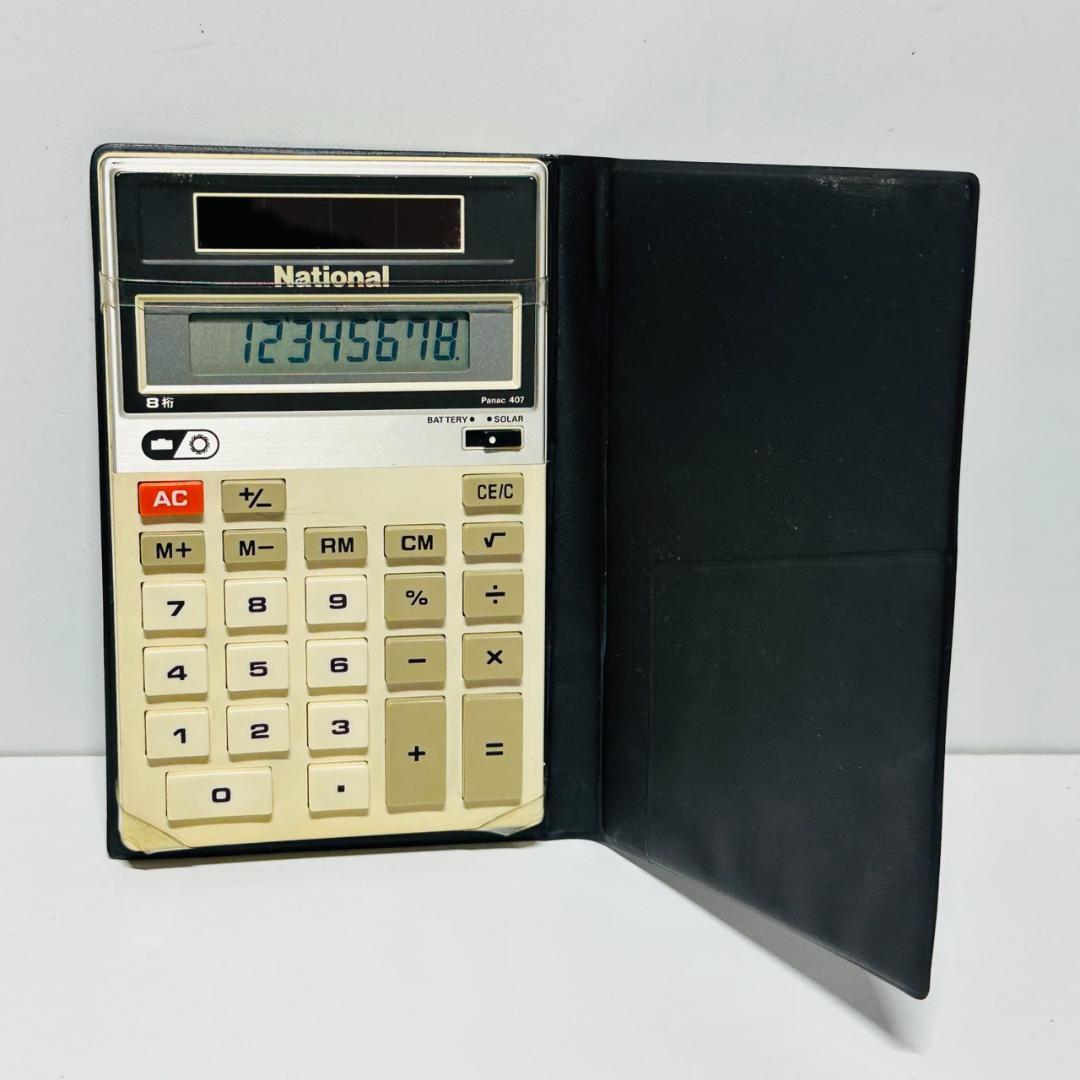 National 電卓 Panac JE407 8桁 昭和レトロ - メルカリ