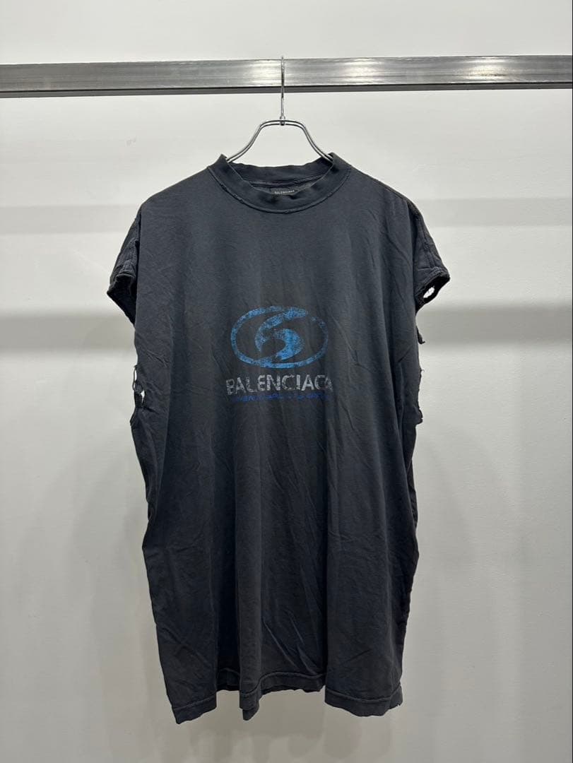 トップス BALENCIAGA Sleeveless Logo Tee トップス BALENCIAGA Sleeveless Logo Tee トップス BALENCIAGA