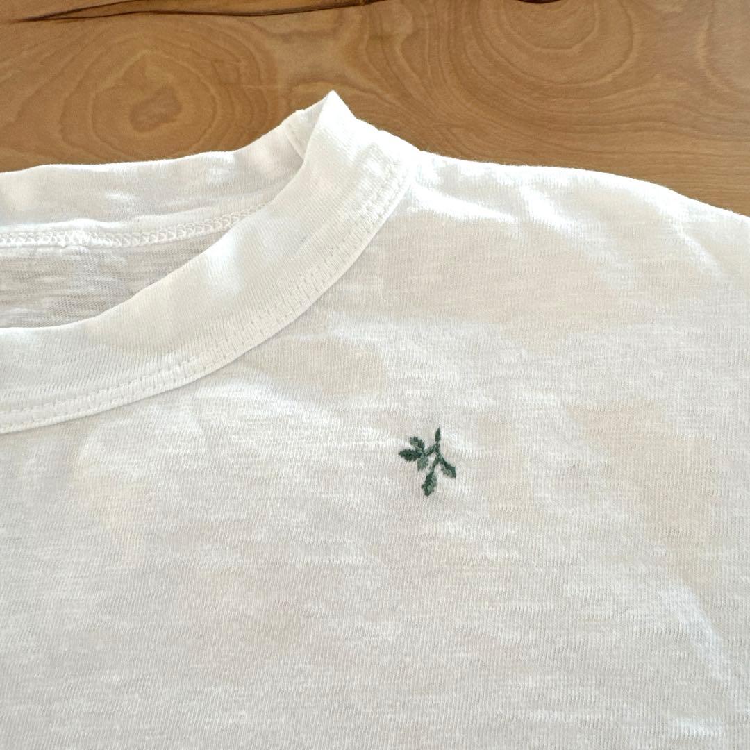 45R 白刺繍の四角ロンT レディース4 - メルカリ