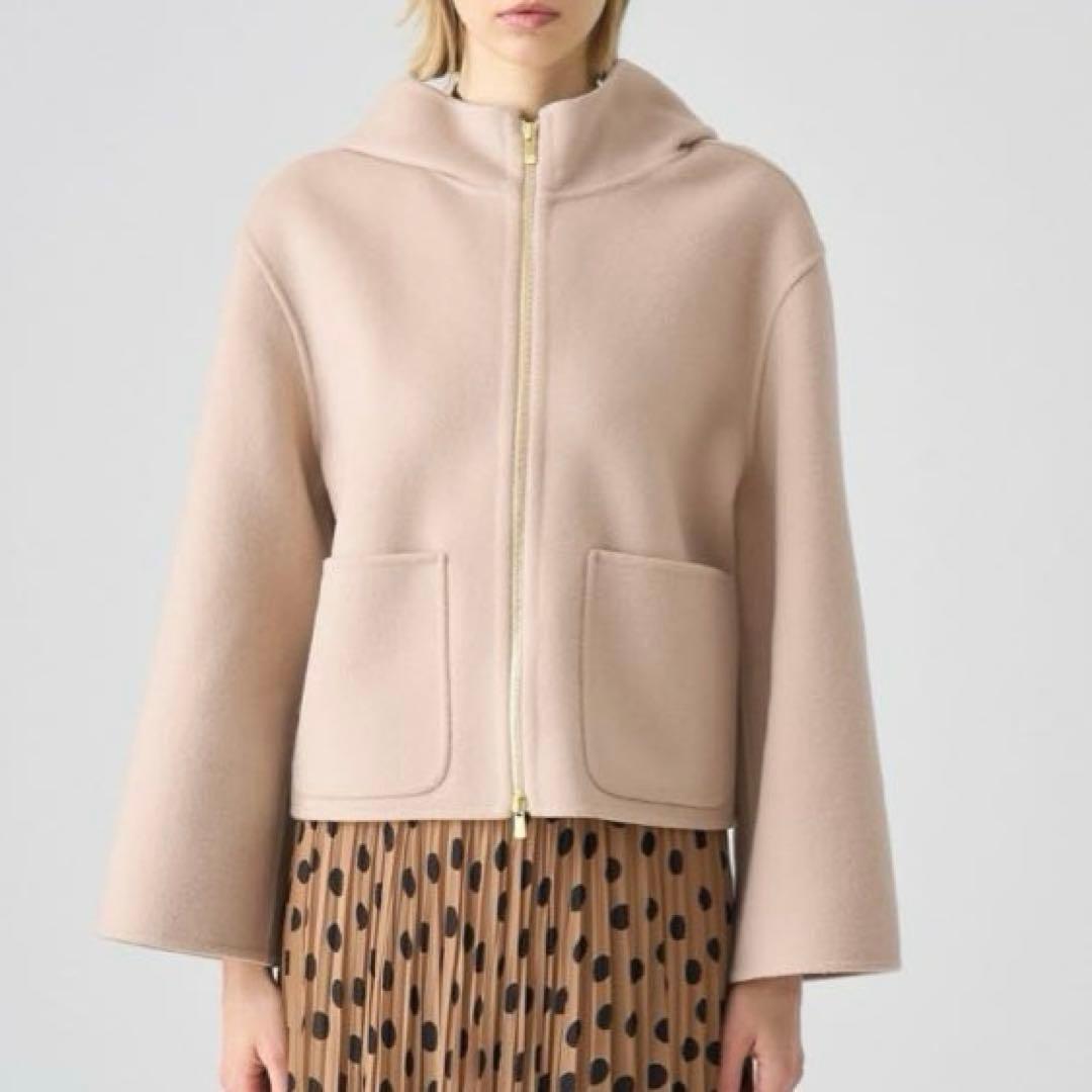 24AW【新品】ANAYI シャルムリバーフードブルゾン ベージュ 36 - メルカリ