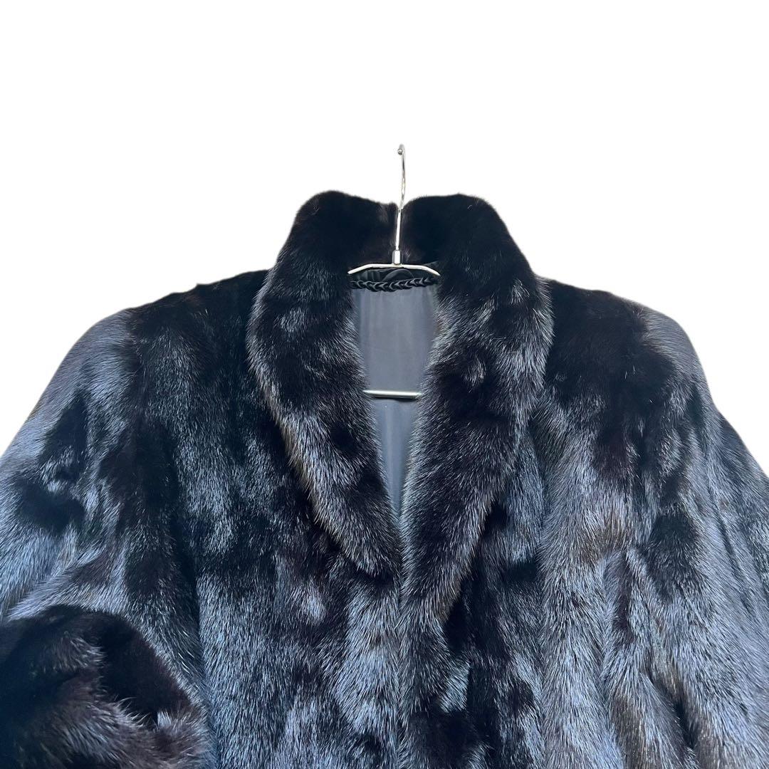 着丈80cm サガミンク ブラックミンク ミンクファー 毛並み◎ なめし