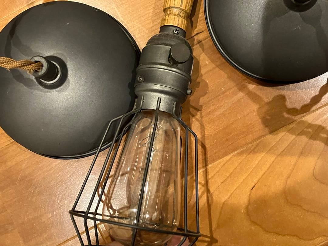 アートワークスタジオ ペンダントライト 2個セット 木製ハンドル