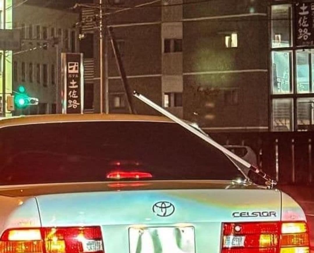 最新作！送料込！　VIPアンテナ1m白　本物　ジャンクションプロデュース