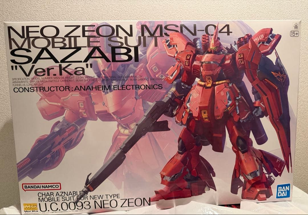 MG MSN-04 サザビー Ver.Ka MG 1/100 MSN-04 サザビーVer.ka｜バンダイ ホビーサイト