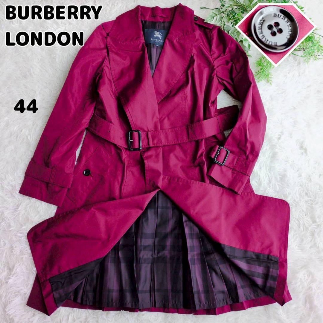 ◾︎希少◾︎ バーバリーロンドン トレンチコート ボルドー ノバチェック 2XL バーバリー BURBERRY LONDON トレンチコート 赤 FR794-064-18