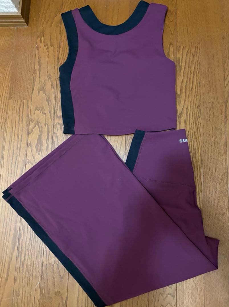 SUKALA 】ヨガウェアセット Mタンクトップとワイドパンツ