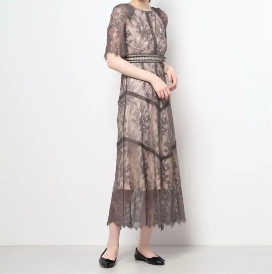 Dorry Dollショルダーギャザーラッセルレースワンピース - メルカリ