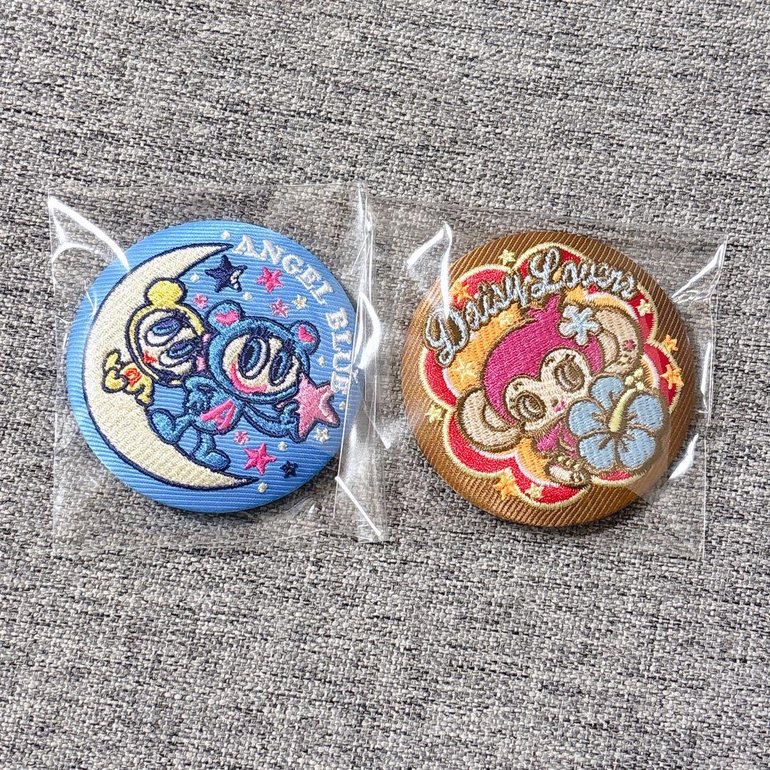 ナルミヤ エンジェルブルー デイジーラバーズ ミンキー 刺繍缶バッジ 2