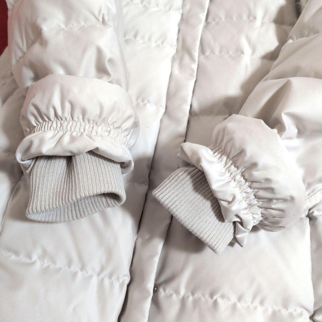 未使用級】INDIVI ダウンコート ☆ホワイトフォックスファー☆／40