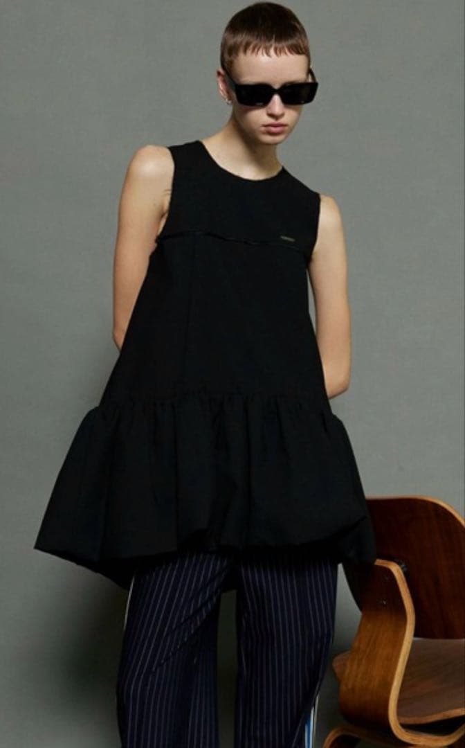 MAISON SPECIAL 美品　バルーンチュニック ブラック Balloon Tunic/バルーンチュニック（チュニック）｜MAISON SPECIAL