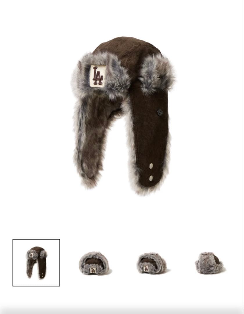 ニューエラ　トラッパー　キッズ キッズ Kid's トラッパー コーデュロイ ブラック | ニューエラ