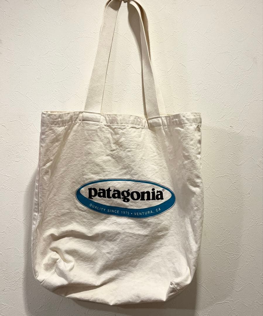 patagonia オーガニックコットン トートバッグ オーバルロゴ 90年代