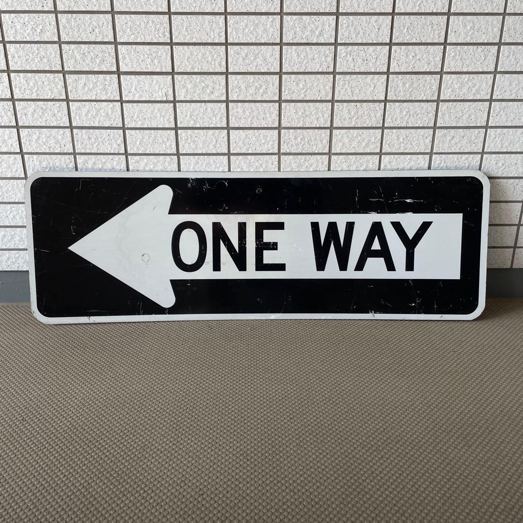 ONE WAY 看板 ロードサイン ヴィンテージロードサイン 看板 「ONE WAY」 | earl