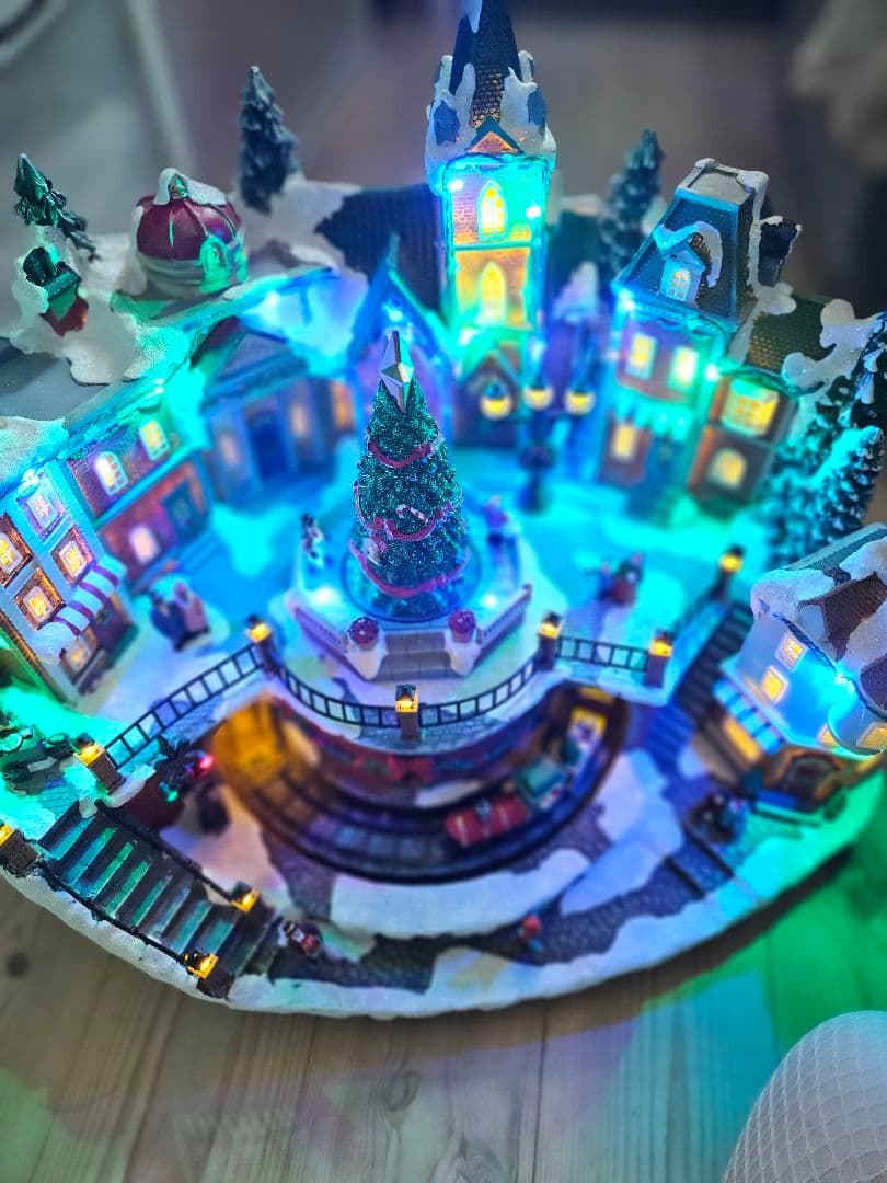 希少 クリスマス ジオラマ オブジェ イルミネーション クリスマス