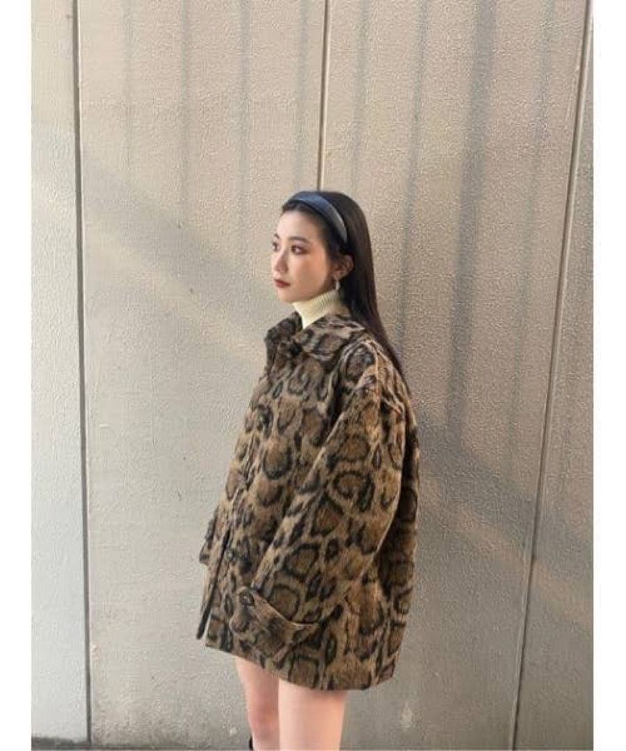 MODERN ANIMAL SHORT COAT レオパード ファーコート - メルカリ