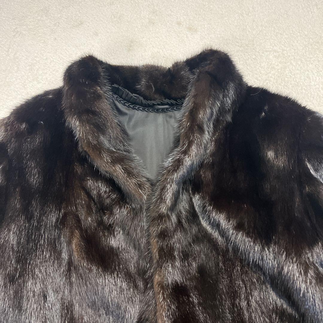 極艶 毛皮 リアルファー MINK ミンク ダークブラウン コート 13 - メルカリ