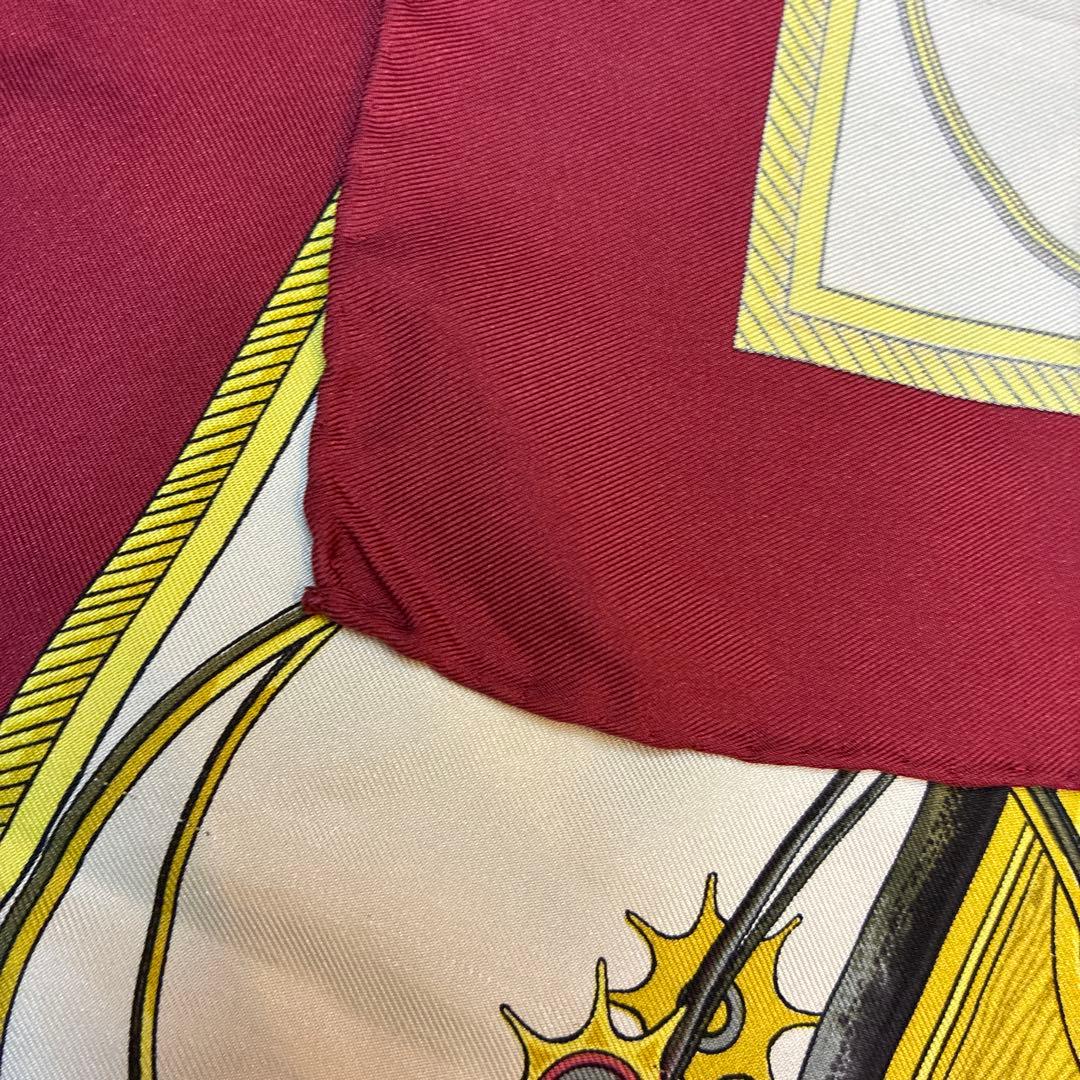 エルメス カレ90 シルク88cm スカーフ レッド - メルカリ