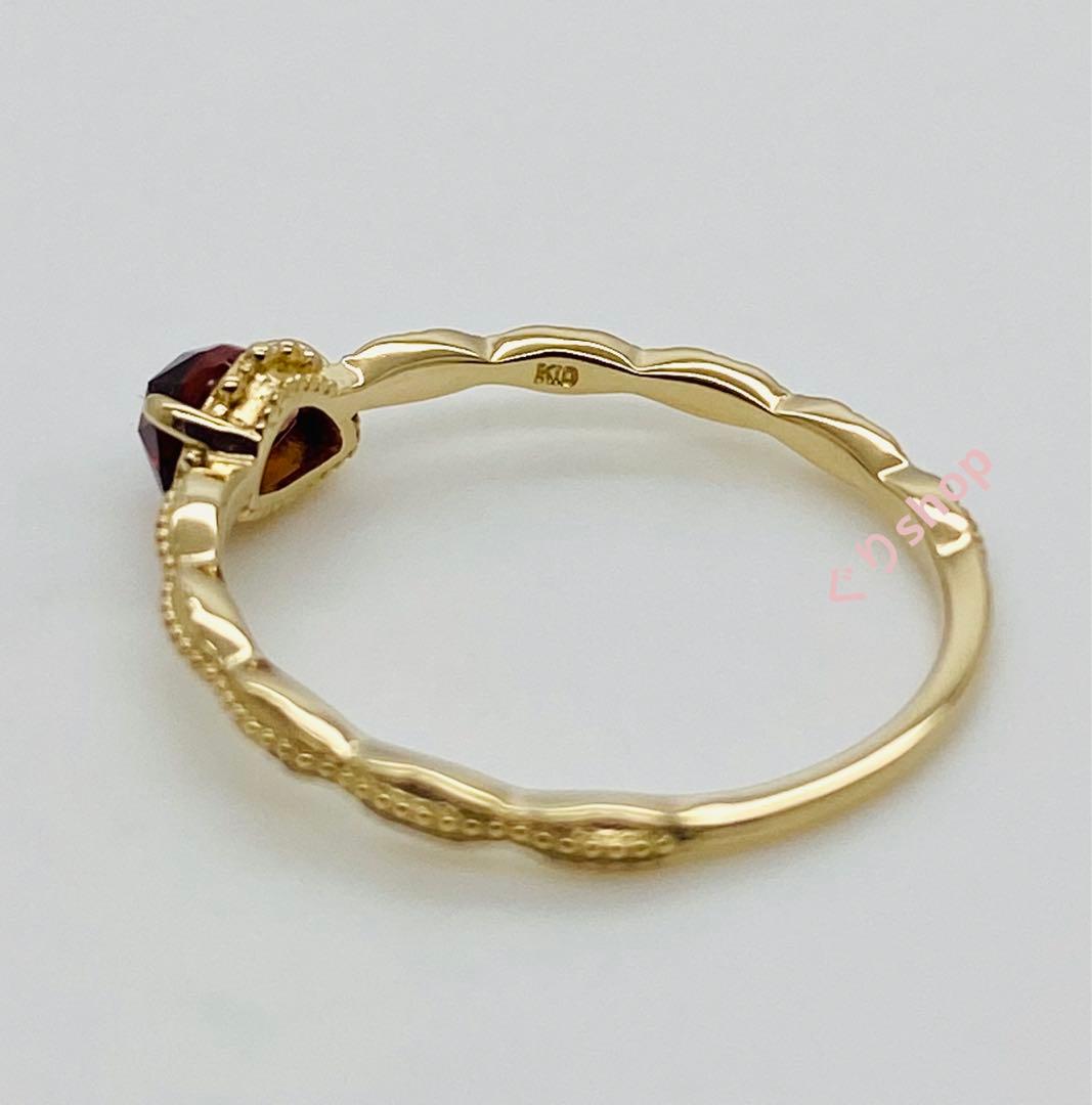 NOIR DE POUPEE K10 Lucia ガーネット リング11号 - メルカリ