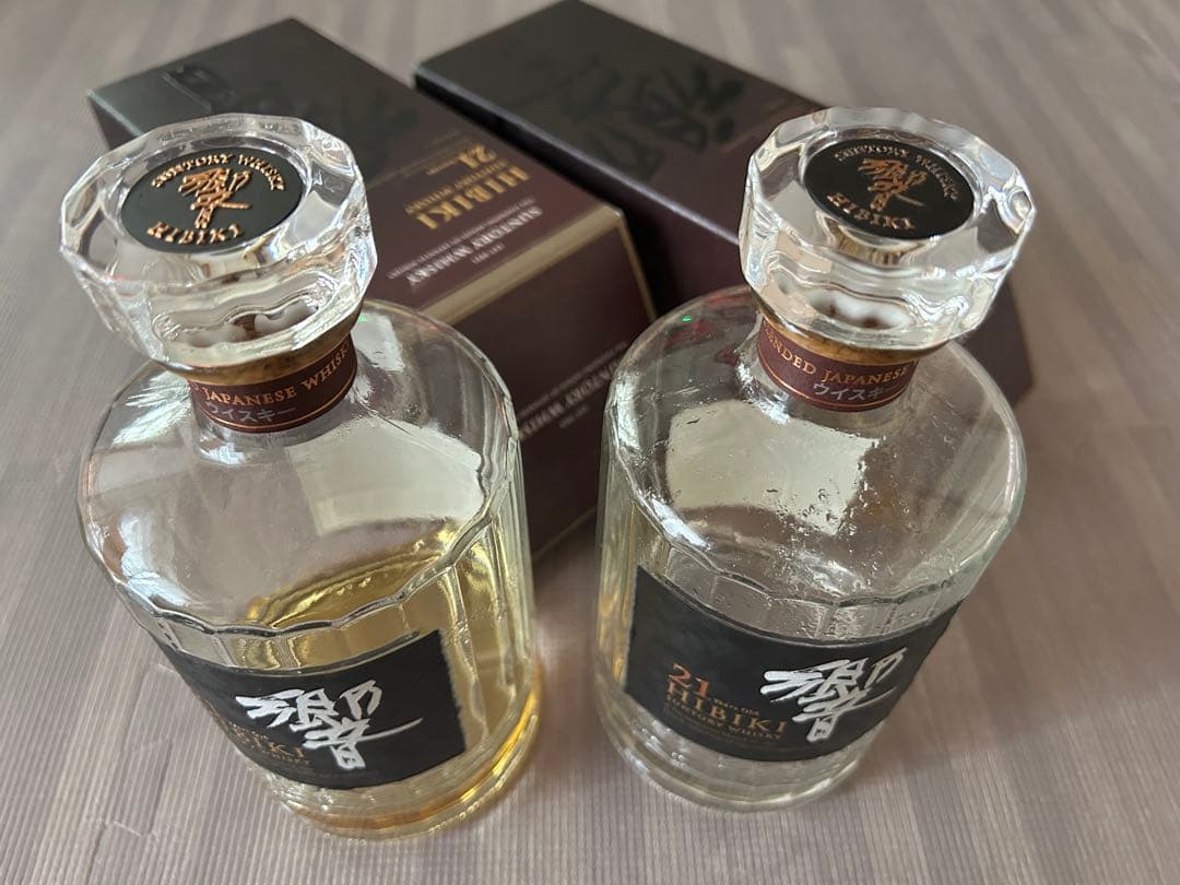 2点セット　空きボトル　響21年 Hibiki 21年 響21年 空ボトル 箱付き 【公式通販】