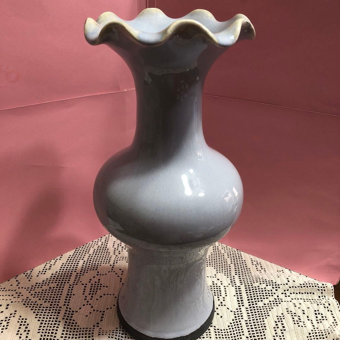 小原流花器 蓮葉口花瓶 - メルカリ